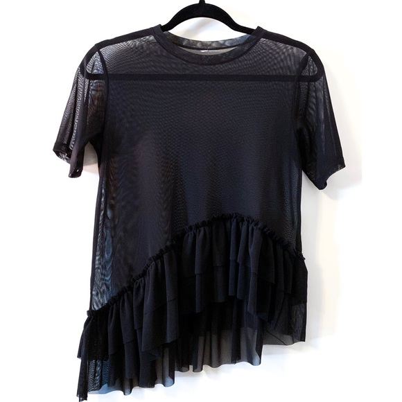 ASOS Layered Ruffled Hem Shirt - Picture 5 of 6
